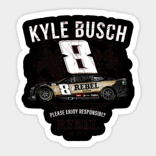Kyle Busch Rebel Bourbon Car Sticker